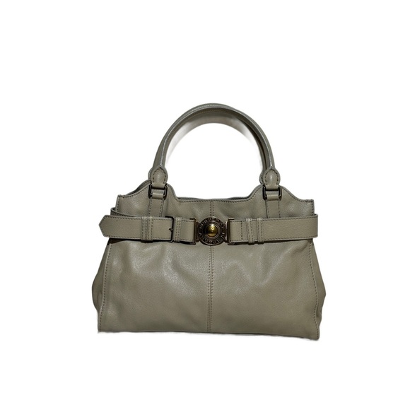 Burberry Grey Buffalo Leather Lambeth Bag - Picture 1 of 9